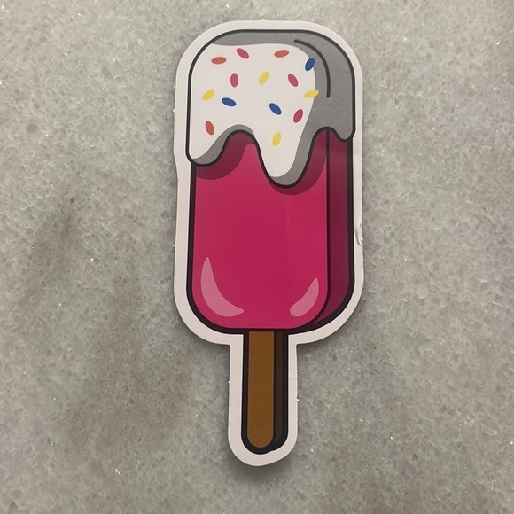 Stickers Foodies pizza ice cream popsicle vinyl stickers New Set of 3 - Picture 3 of 7
